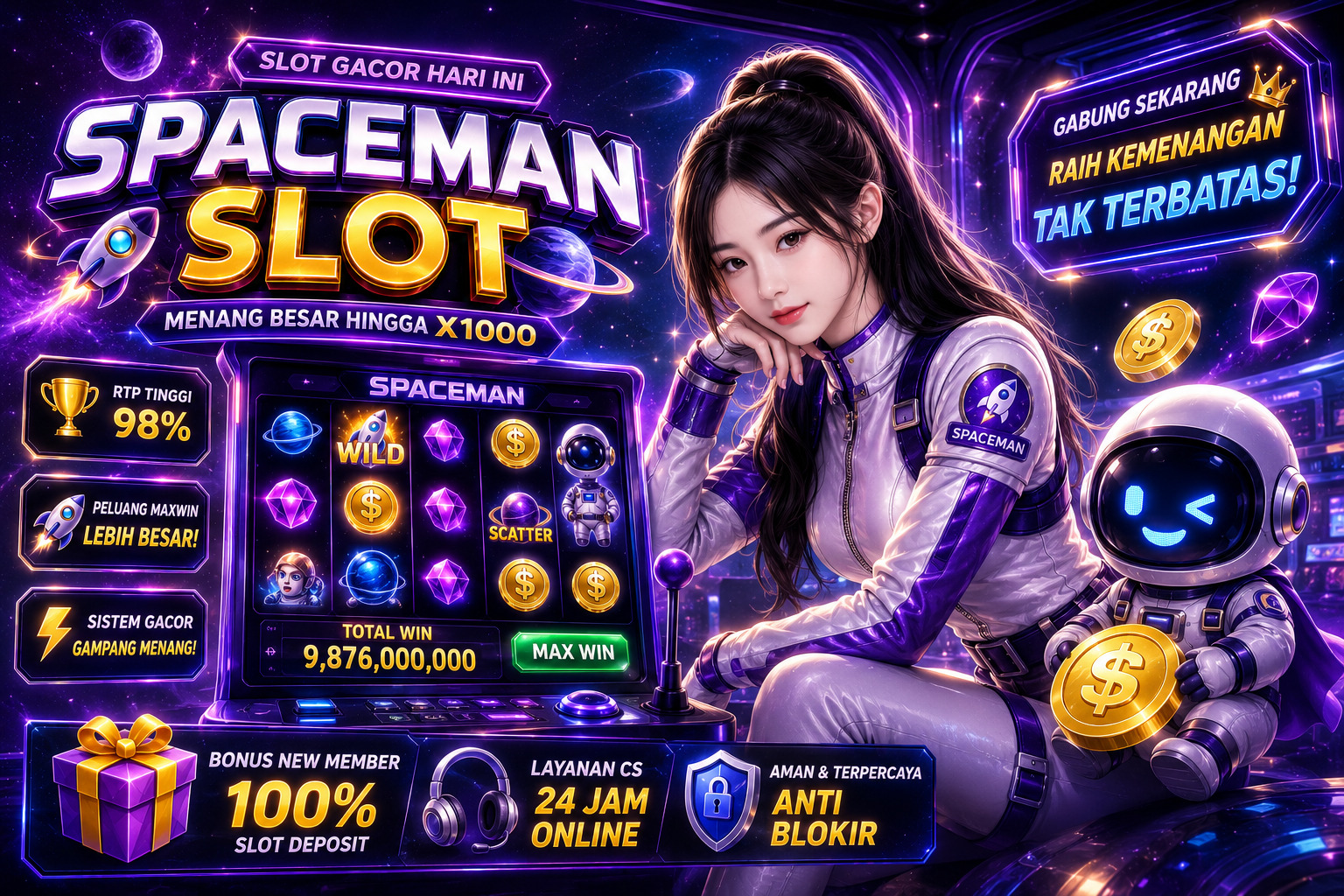 Mengenal Keunggulan Utama Spaceman Slot Online